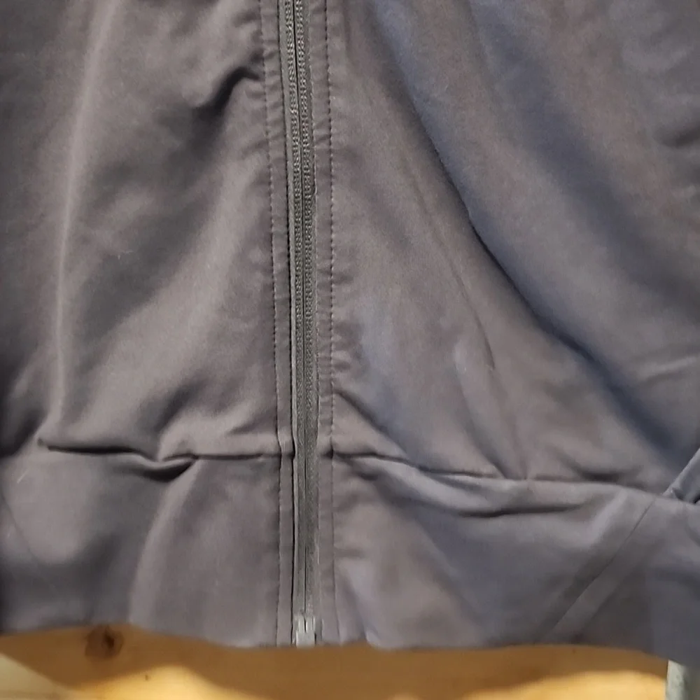Alphalete Men's Premium Track Jacket Grey Obsidian Size Medium